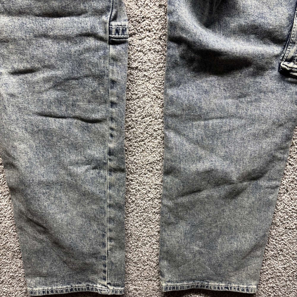 True Religion Ricky Carpenter Cargo Jeans Men's Size 38x33 Acid Wash Flap Pocket - Picture 11 of 14